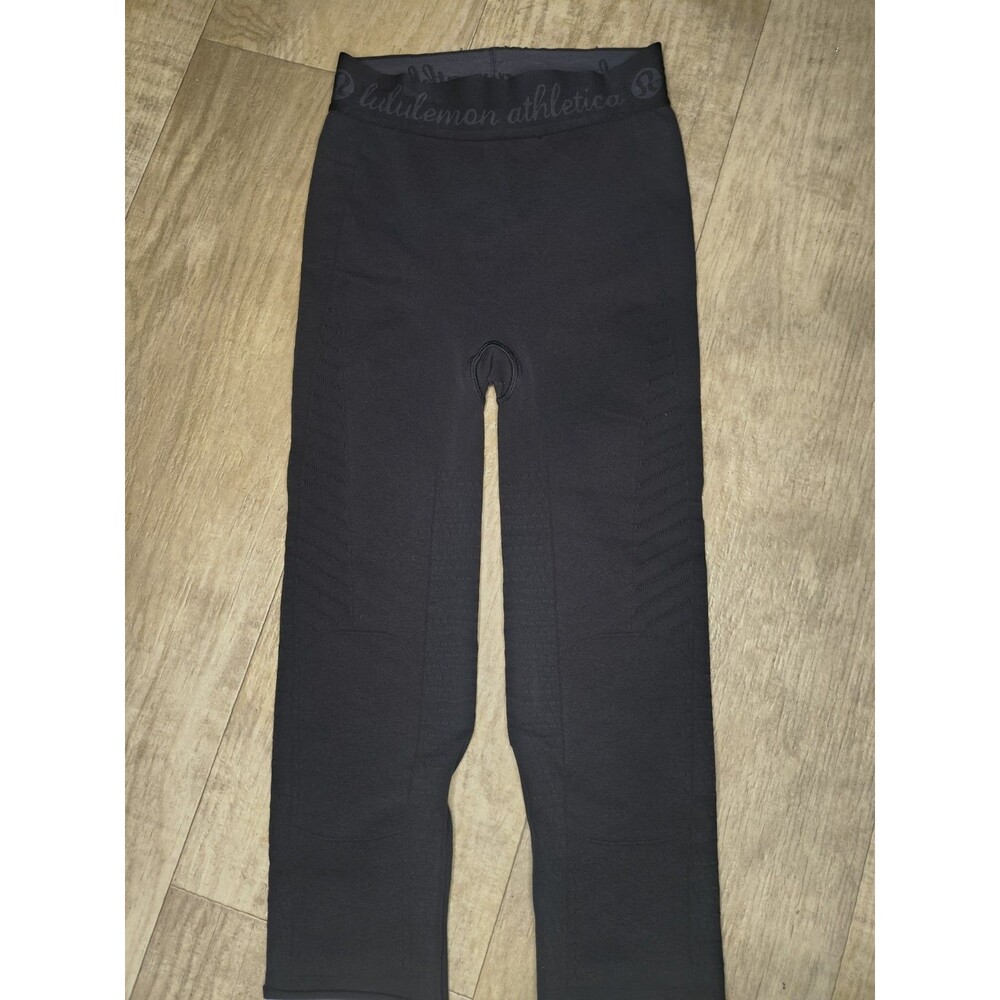 Lululemon Athletica Women's Leggings Size 2 Black Seamless Yoga Workout Pants